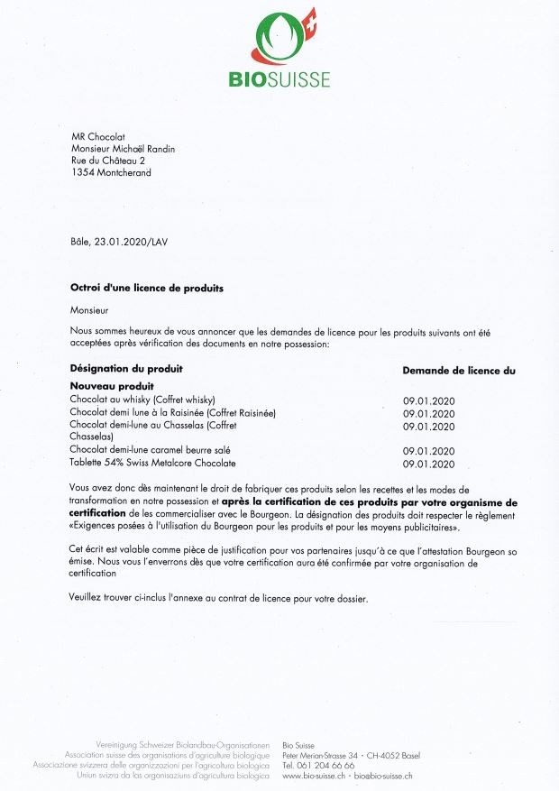 Capture bio suisse certification